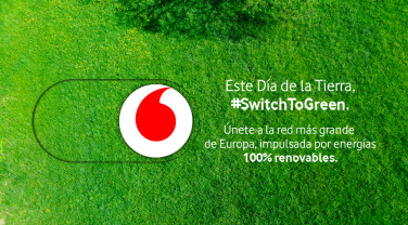 Vodafone ha evitado la emisión de más de 112.000 Tn de CO2 gracias a su red de energía eléctrica 100% de origen renovable