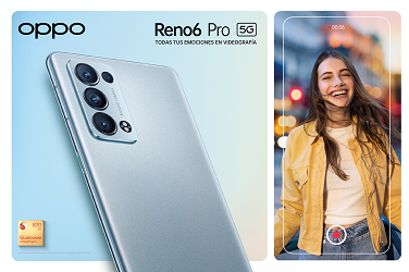 El nuevo smartphone OPPO Reno6 Pro 5G, disponible con Vodafone