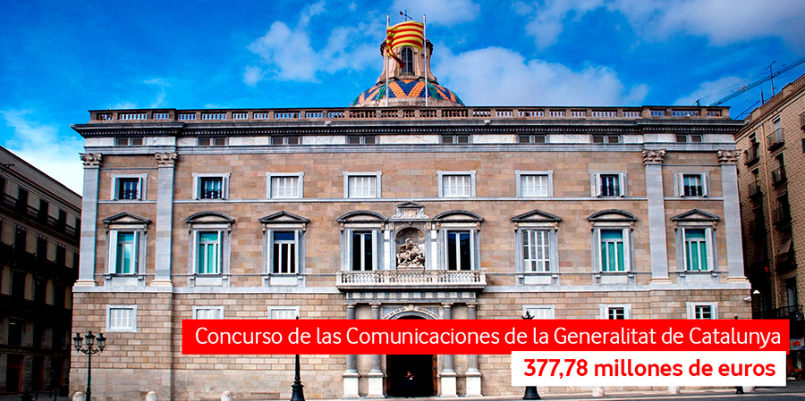 Vodafone se adjudica la mayoría del Concurso de las Comunicaciones de la Generalitat de Catalunya por 377,78 millones de euros