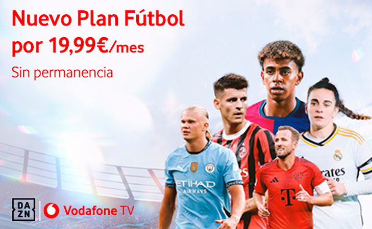 <strong>Vodafone integra nuevos planes de TV de DAZN con fútbol, F1® y MotoGPTM</strong><br/>