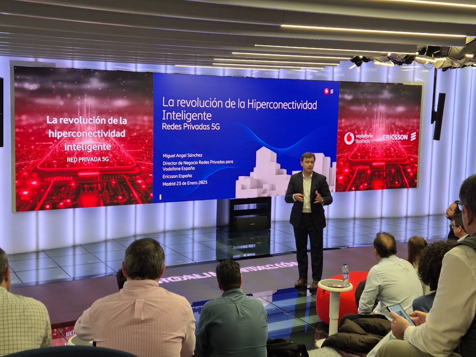 Vodafone Empresas y Ericsson muestran el poder de las redes privadas 5G en Madrid