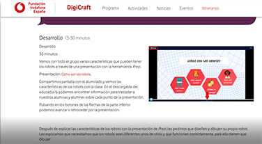 La Fundación Vodafone España facilita nuevas actividades formativas online de DigiCraft para realizar desde casa