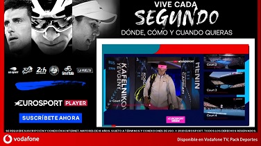 Todo el deporte de Eurosport Player en Vodafone TV
