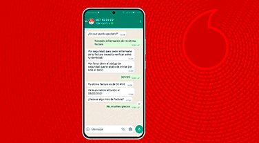 Vodafone ofrece su servicio de atención al cliente también a través de WhatsApp