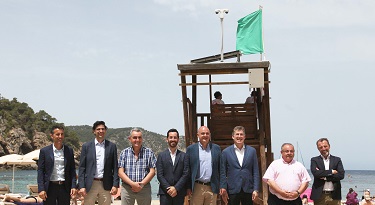 El Consell d’Eivissa, Red.es y la UTE Vodafone-Kapsch presentan en Benirràs una de las cámaras de control de playas de la iniciativa ‘Ibiza, Turismo Inteligente y Sostenible’
