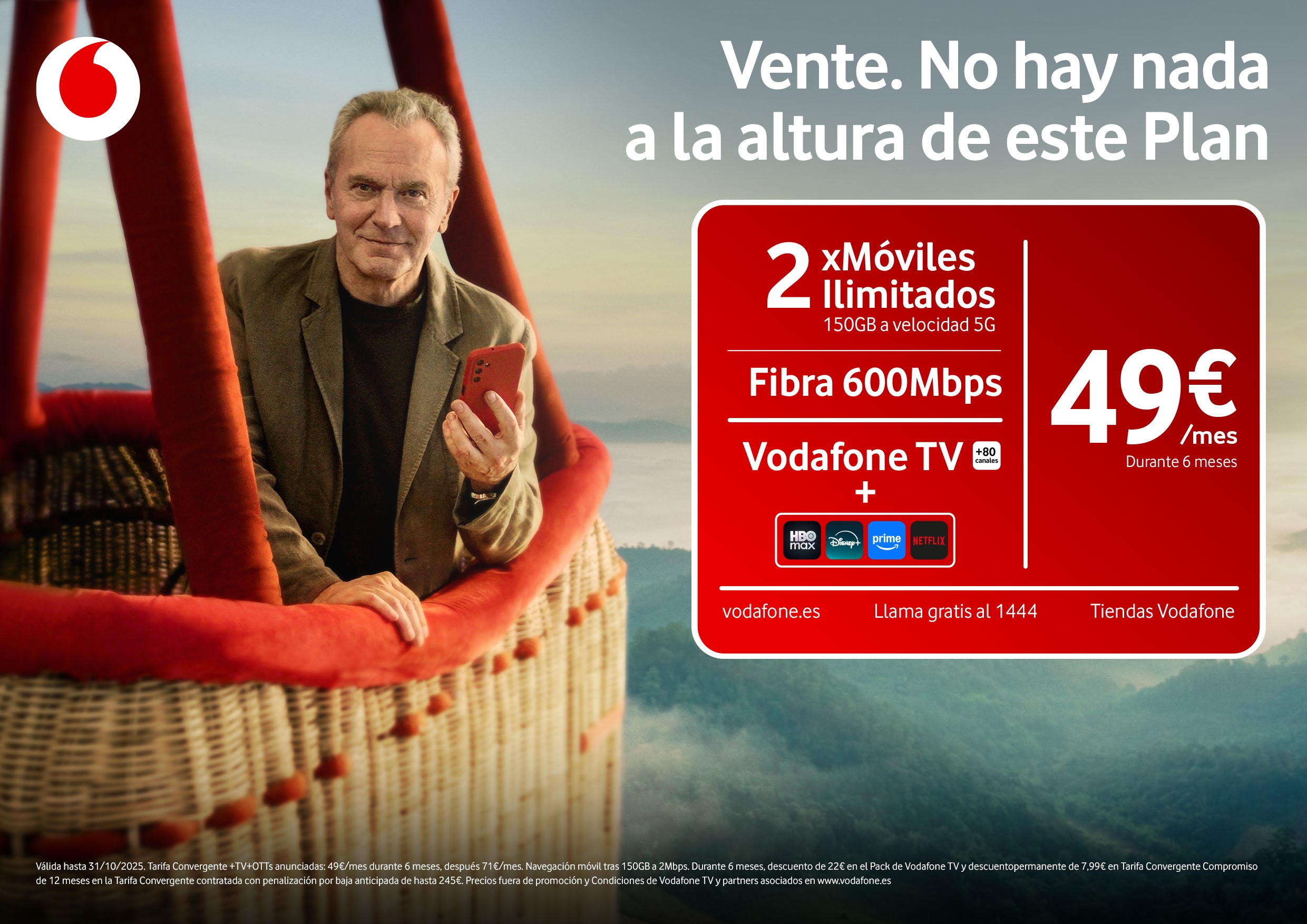 Vodafone lanza nuevos planes con conectividad, entretenimiento y fútbol<br/>