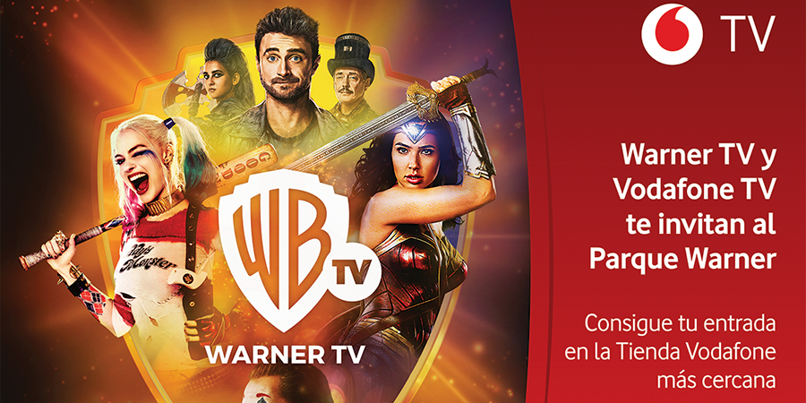 Vodafone TV y Warner TV regalan entradas para visitar Parque Warner de Madrid