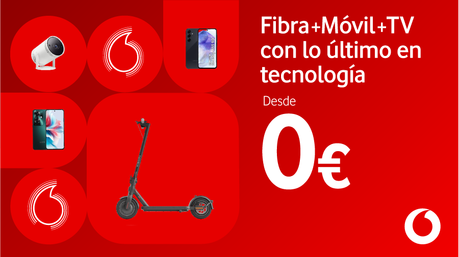 Vodafone incluye lo último en dispositivos desde 0€ al contratar una tarifa convergente