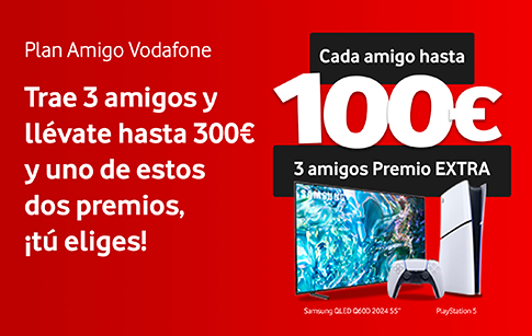 <strong>Vodafone regala una PlayStation 5 o una TV Samsung QLED Q60D 2024 de 55” por recomendar sus productos</strong><br/>
