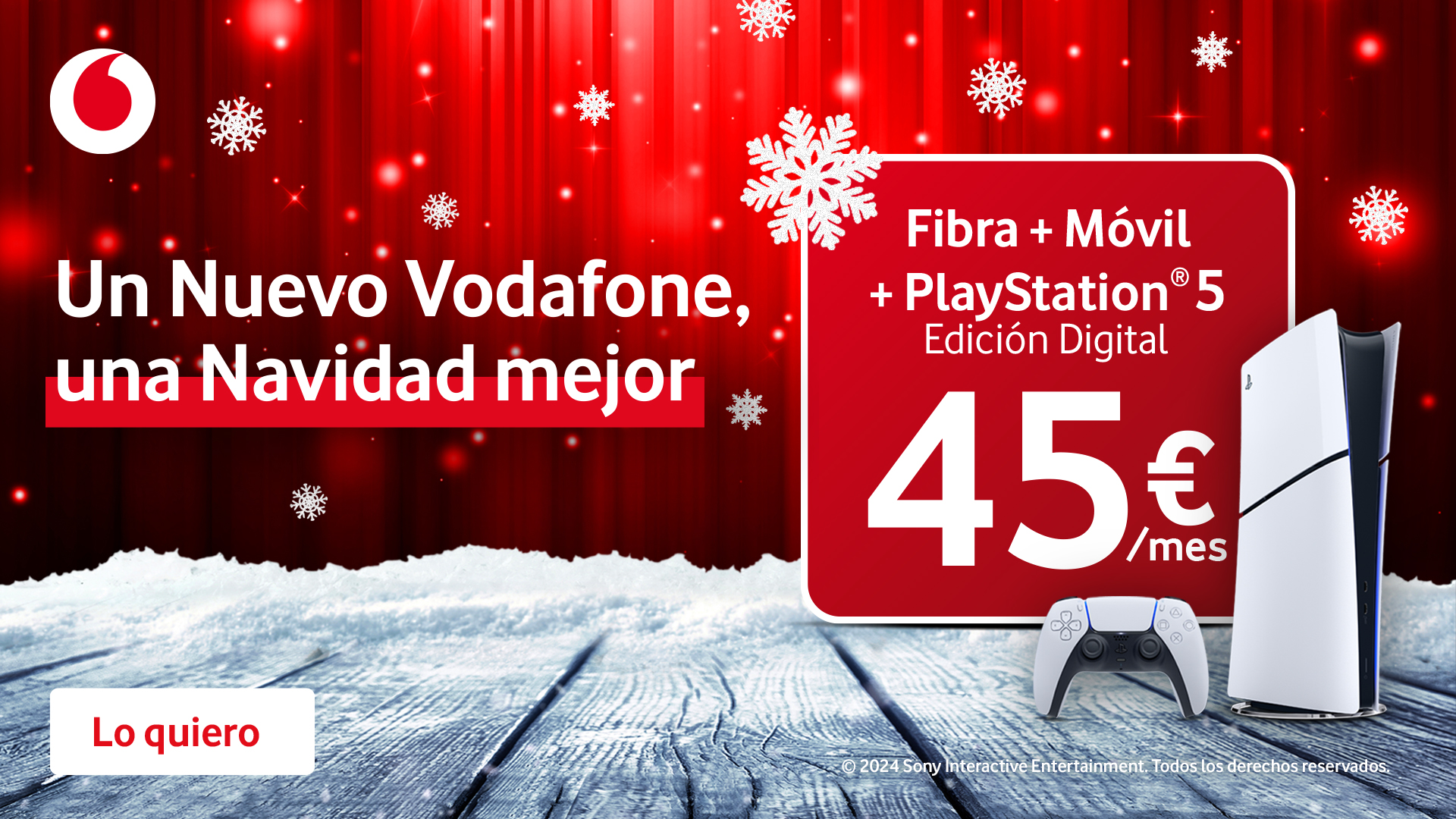 Vodafone acelera en Navidad con fibra a 1 Gbps y el paquete más completo de conectividad y contenidos por 47€/mes
