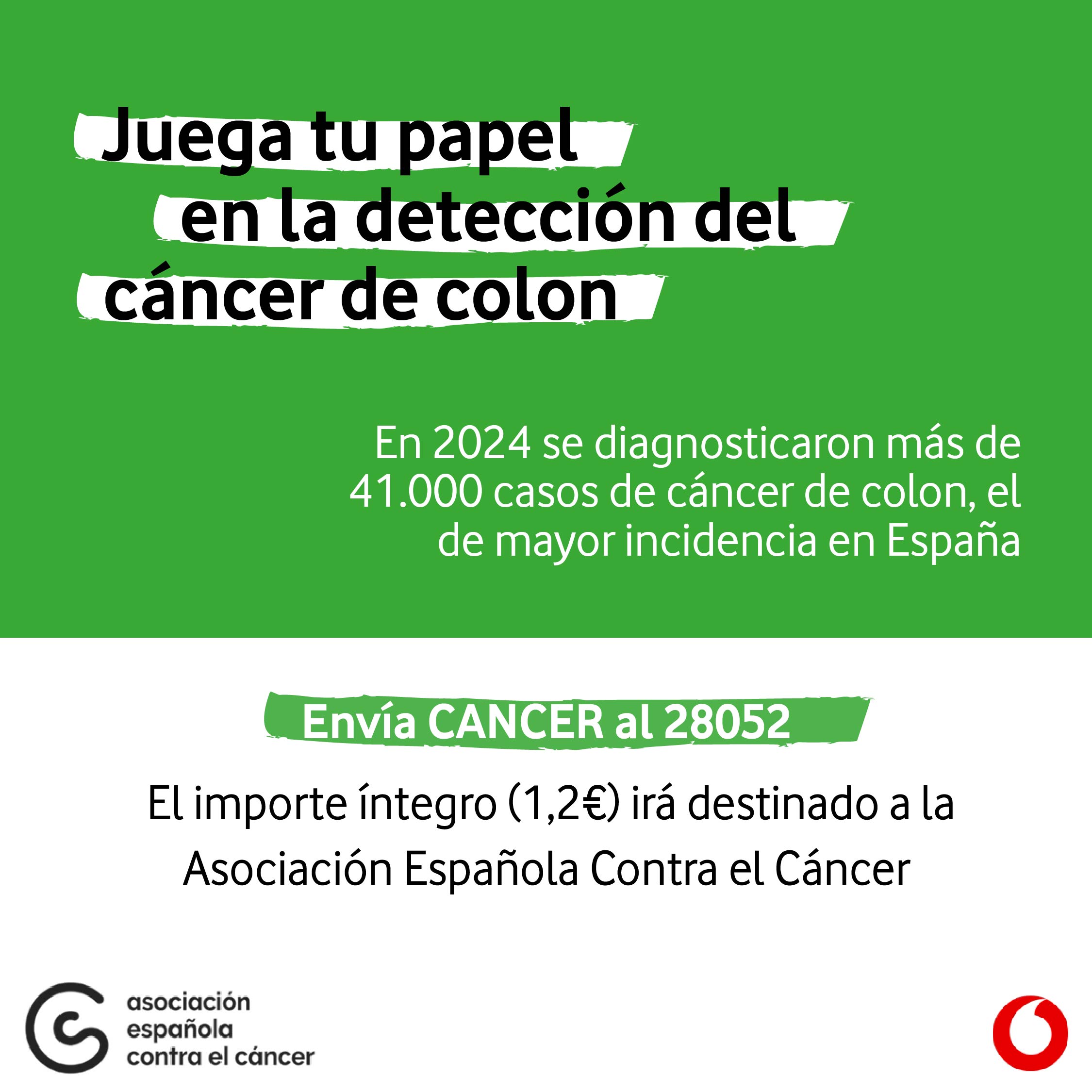 <strong>Vodafone se une a la Asociación Española Contra el Cáncer en la prevención del cáncer de colon</strong><br/>  <br/>