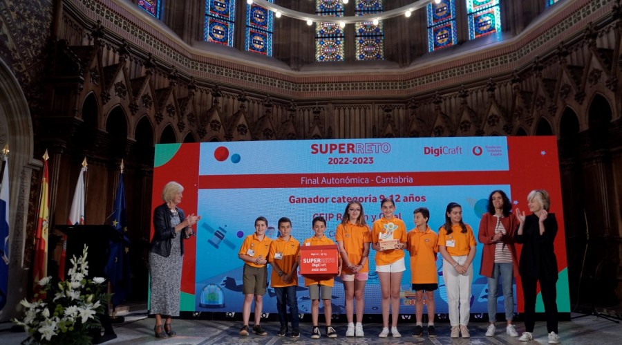 La Fundación Vodafone España y la Consejería de Educación dan a conocer el ganador del ‘SuperReto DigiCraft’ de Cantabria