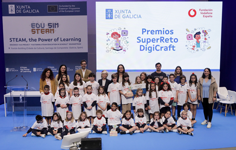 La Fundación Vodafone España y la Xunta dan a conocer los ganadores del ‘SuperReto DigiCraft’ de Galicia