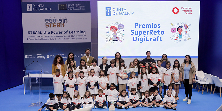 La Fundación Vodafone España y la Xunta dan a conocer los ganadores del ‘SuperReto DigiCraft’ de Galicia