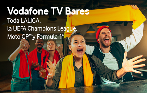 <strong>'Vodafone TV Bares' se refuerza con todo el fútbol, la Formula 1<sup>®</sup>, MotoGP<sup>TM</sup>, promociones exclusivas y consejos para impulsar los bares, cafeterías y restaurantes</strong>