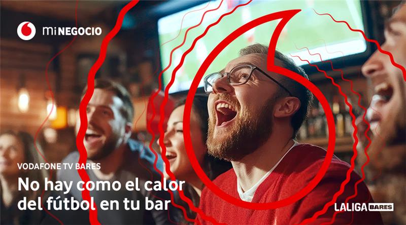 'Vodafone TV Bares' se consolida como referente con todo el fútbol, la Formula 1® y Moto GPTM para los negocios de hostelería.