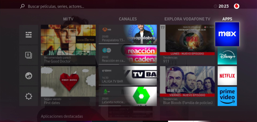 Max aterriza en Vodafone TV