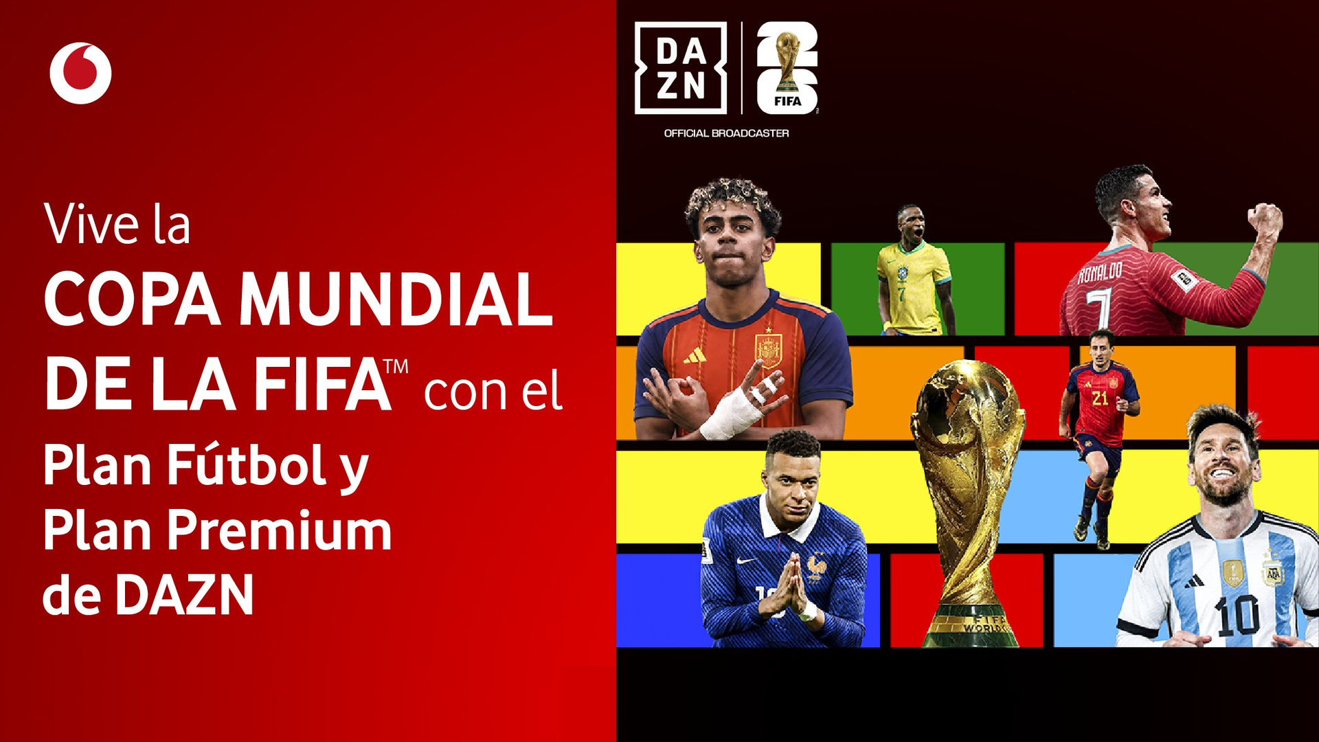 <strong>Vodafone TV refuerza su apuesta por el mejor deporte con la llegada de la Copa Mundial de la FIFA a trav&eacute;s de DAZN</strong><br/> &nbsp;