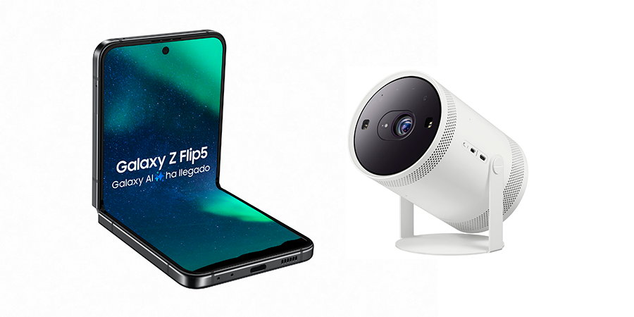 Vodafone regala un proyector Samsung al adquirir un Galaxy Z Flip5 con Vodafone Flex