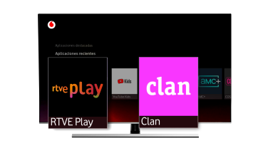 Vodafone TV incorpora las apps RTVE Play y Clan en su decodificador